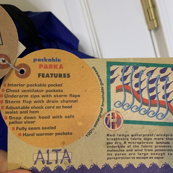 Red Ledge Alta Parka Size XL Men's NEW Waterproof Windproof Hooded 100% Nylon - Picture 7 of 10